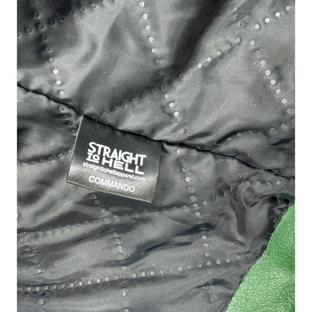 Straight To Hell Commando Cactus Green Leather Mo… - image 6